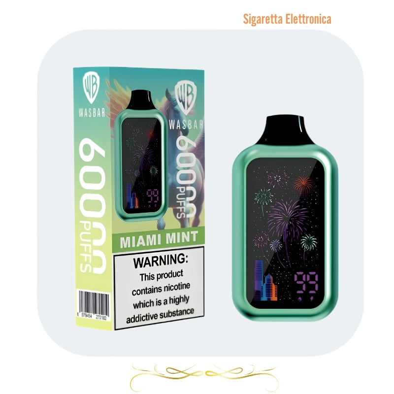 Wasbar 60000 60K Puffs - Sigaretta Elettronica-Usa e Getta