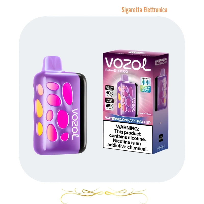 Vozol RAVE 40000 40K Puffs - Sigaretta Elettronica-Usa e Getta